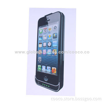 Battery Cover for iPhone 4/4s/5/5s, Battery Charge Case, Input DC 5V 1A
